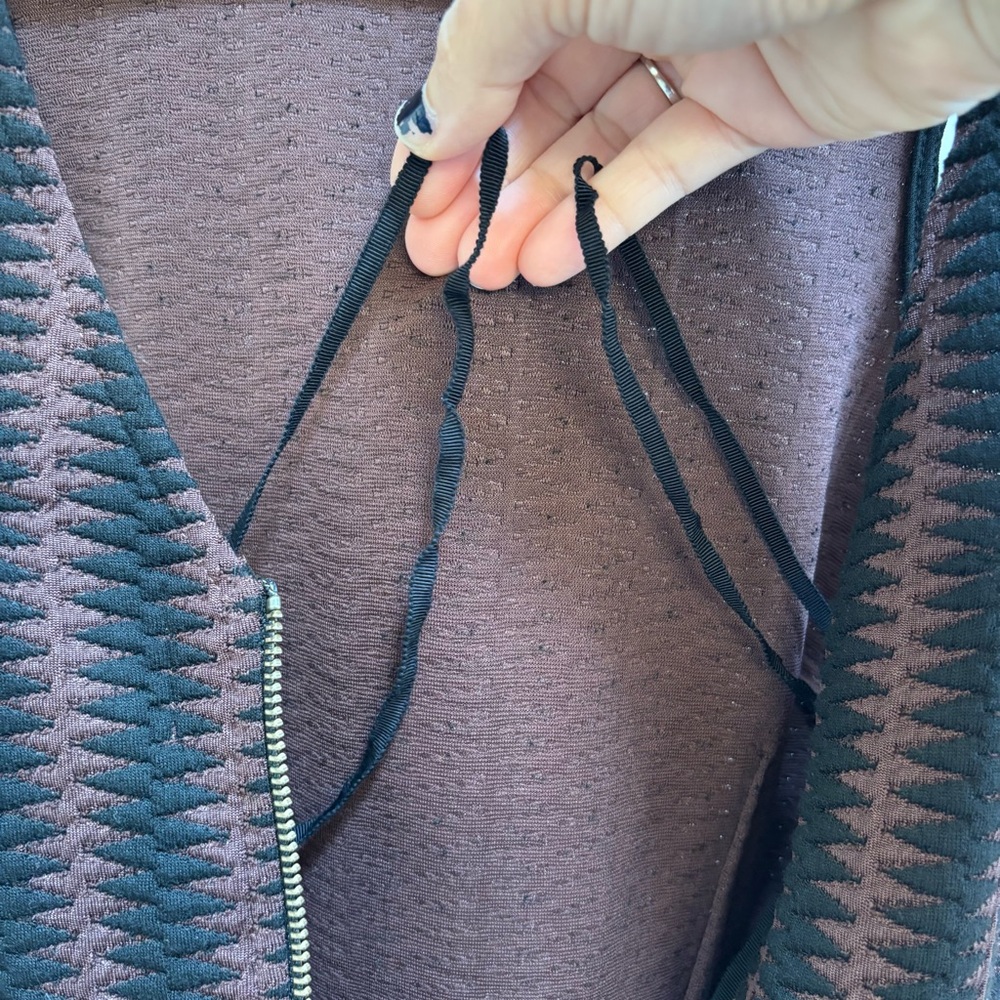 Anthropologie Maeve Meridian Brown Black Midi Dress Size Small Office Bodycon - Picture 9 of 11